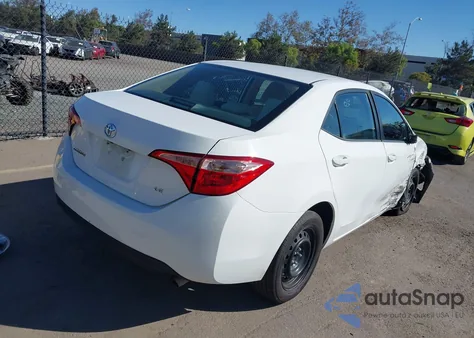 2018 Toyota Corolla Le from USA, damaged, VIN 2T1BURHE8JC038374
